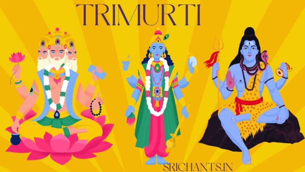 Trimurti God Sacred Trinity of Hinduism