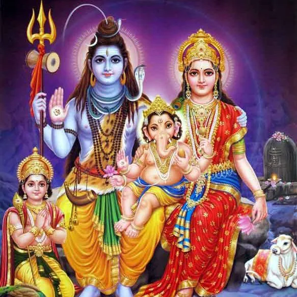 lord ganesh family